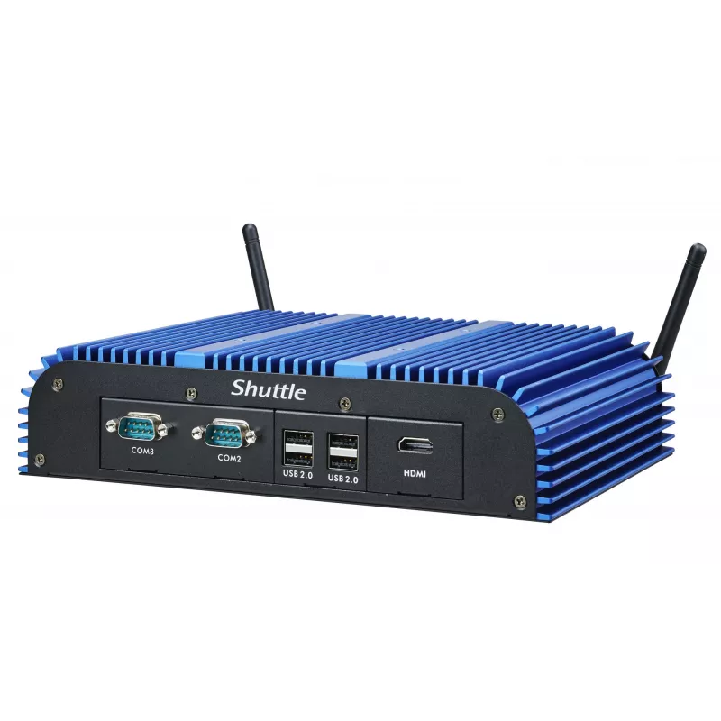 Shuttle BPCAL02-i7 industrial Box-PC, Core i7-1255U , 2x SO-DIMM, 2x LAN, 1x COM, 1xHDMI, 4x USB, fanless, 24/7 permanent operation