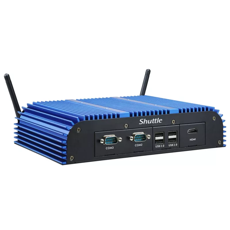 Shuttle BPCAL02-i7 industrial Box-PC, Core i7-1255U , 2x SO-DIMM, 2x LAN, 1x COM, 1xHDMI, 4x USB, fanless, 24/7 permanent operation
