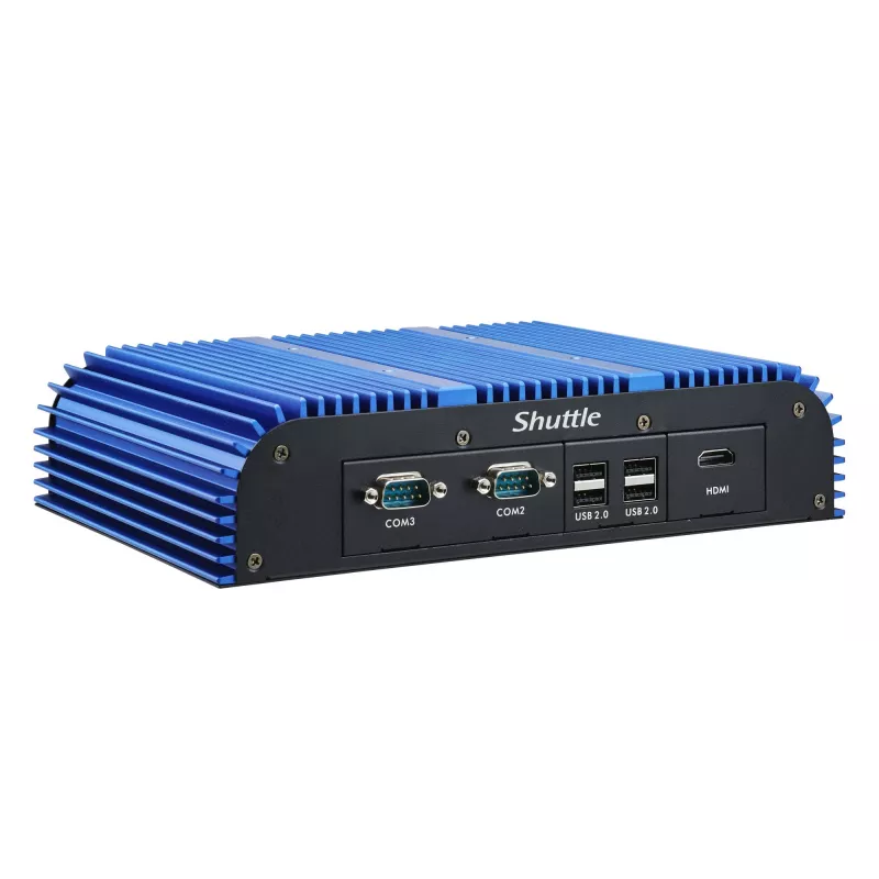 Shuttle BPCAL02-i7 industrial Box-PC, Core i7-1255U , 2x SO-DIMM, 2x LAN, 1x COM, 1xHDMI, 4x USB, fanless, 24/7 permanent operation