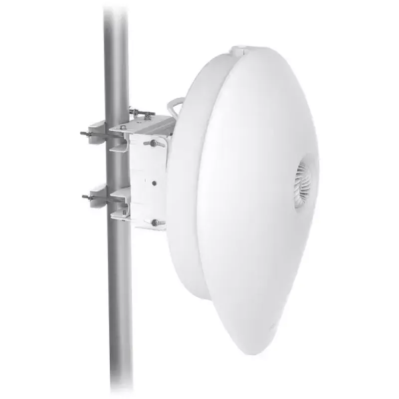Network bridge UBIQUITI UISP airFiber 60 XG — 6000 Mbit/s, range up to 4000 m, Gigabit Ethernet, pole mount, white