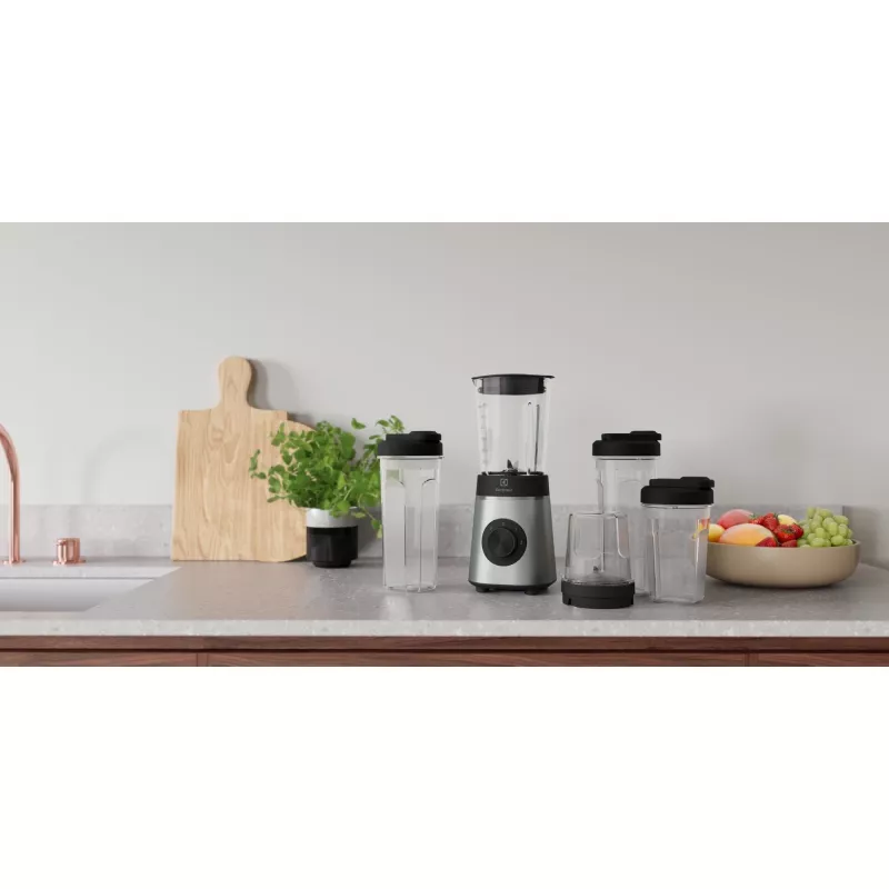 Tabletop sport blender Electrolux E4CB1-6ST 1 L glass bowl, 350 W, stainless steel, ice-crush, mill, 2 speeds
