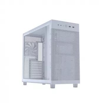 PC case ASUS PRIME AP303 TG White — ATX/Micro-ATX/Mini-ITX, tempered glass, USB-C, 360 mm GPU support