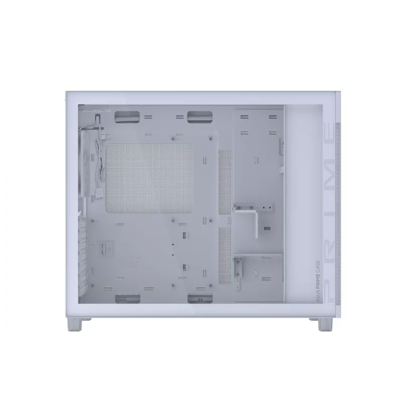 ASUS PRIME AP303 TG 90DC00V3-B39010 Midi Tower PC Case, ATX/Micro-ATX, Tempered Glass, 2x USB 3.2, without PSU, White