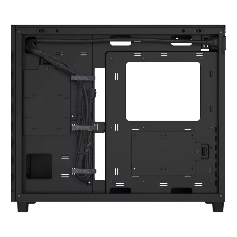 ASUS PRIME AP303 TG Black, PC, Black, micro ATX, Mini-ITX, ATX, 16.5 cm, 36 cm, 18 cm