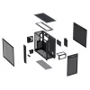 ASUS PRIME AP303 TG Black, PC, Black, micro ATX, Mini-ITX, ATX, 16.5 cm, 36 cm, 18 cm