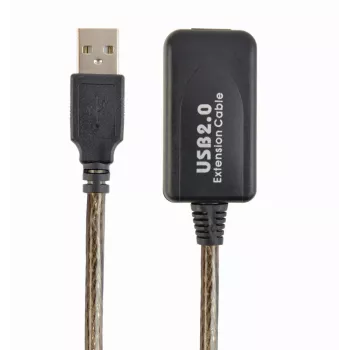 GEMBIRD Active USB 2.0 Extension Cable, 10m - Black