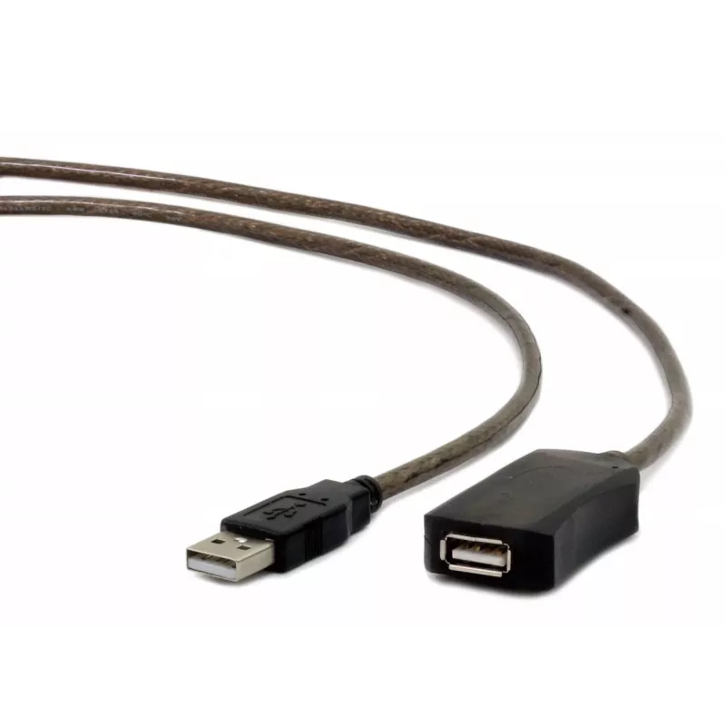 GEMBIRD Active USB 2.0 Extension Cable, 10m - Black