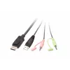 KVM switch ATEN CS22DP-AT 2-port USB DisplayPort, 4K@30Hz, USB-A console, audio, 1.2 m cable