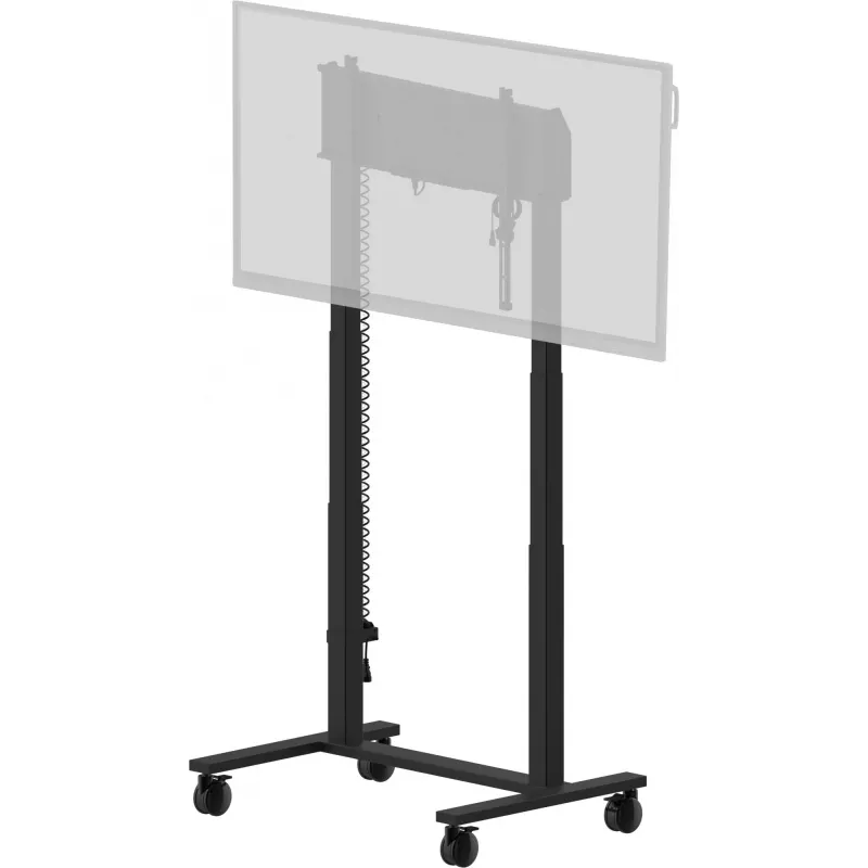 iiyama MD-CAR2031-B1 Electric Floor Lift on Wheels for Displays 55–105 inch, max 120 kg, VESA 800x600, height 850–1800 mm, Black