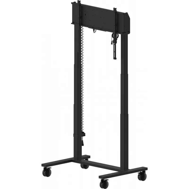 iiyama MD-CAR2031-B1 Electric Floor Lift on Wheels for Displays 55–105 inch, max 120 kg, VESA 800x600, height 850–1800 mm, Black