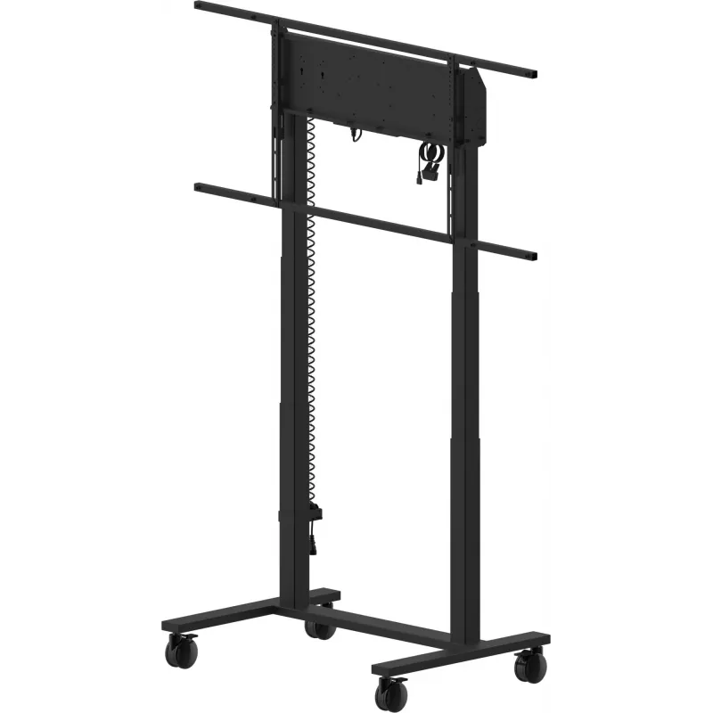 iiyama MD-CAR2031-B1 Electric Floor Lift on Wheels for Displays 55–105 inch, max 120 kg, VESA 800x600, height 850–1800 mm, Black