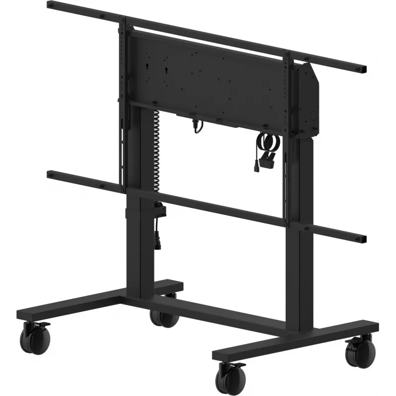 iiyama MD-CAR2031-B1 Electric Floor Lift on Wheels for Displays 55–105 inch, max 120 kg, VESA 800x600, height 850–1800 mm, Black