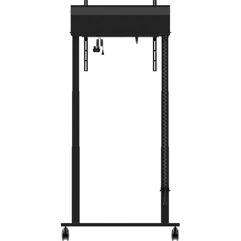 iiyama MD-CAR2031-B1 Electric Floor Lift on Wheels for Displays 55–105 inch, max 120 kg, VESA 800x600, height 850–1800 mm, Black