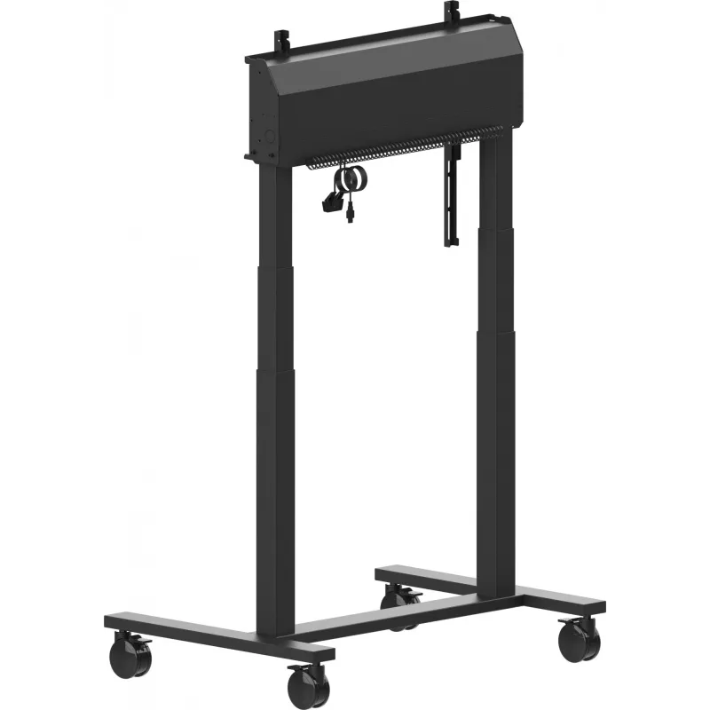 iiyama MD-CAR2031-B1 Electric Floor Lift on Wheels for Displays 55–105 inch, max 120 kg, VESA 800x600, height 850–1800 mm, Black