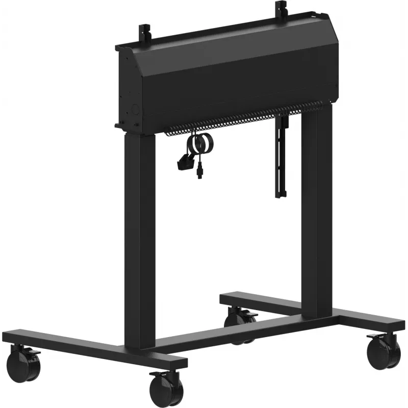 iiyama MD-CAR2031-B1 Electric Floor Lift on Wheels for Displays 55–105 inch, max 120 kg, VESA 800x600, height 850–1800 mm, Black