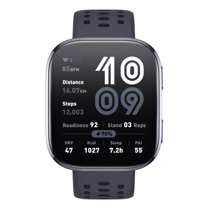 Amazfit Bip 6 Black 5 cm (1.97 inch) AMOLED Digital 390 x 450 pixels Touchscreen GPS (satellite)