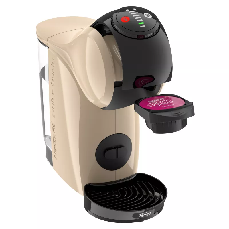 Capsule coffee machine De’Longhi Genio S — 0.8 L water tank, 15 bar, countertop, taupe
