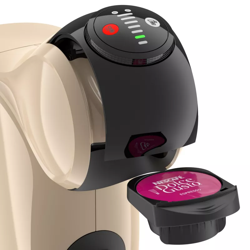 Capsule coffee machine De’Longhi Genio S — 0.8 L water tank, 15 bar, countertop, taupe