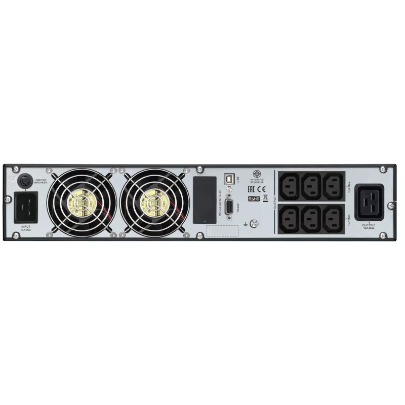 APC SRV3KRI uninterruptible power supply (UPS) Double-conversion (Online) 3 kVA 2400 W 7 AC outlet(s)