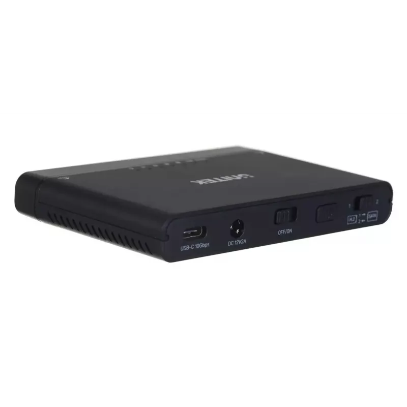 USB-C hub Unitek S1222A SolidForce+ — HDMI 4K, Ethernet, SATA III, 10 Gbit/s, aluminium housing, black