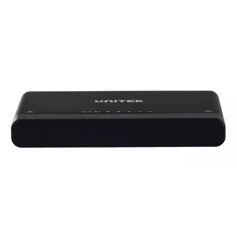 USB-C hub Unitek S1222A SolidForce+ — HDMI 4K, Ethernet, SATA III, 10 Gbit/s, aluminium housing, black