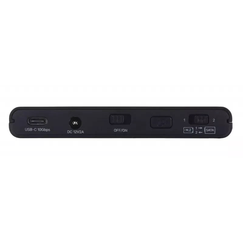 USB-C hub Unitek S1222A SolidForce+ — HDMI 4K, Ethernet, SATA III, 10 Gbit/s, aluminium housing, black