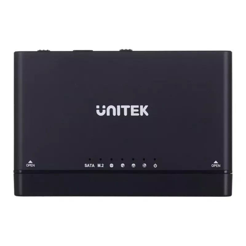USB-C hub Unitek S1222A SolidForce+ — HDMI 4K, Ethernet, SATA III, 10 Gbit/s, aluminium housing, black