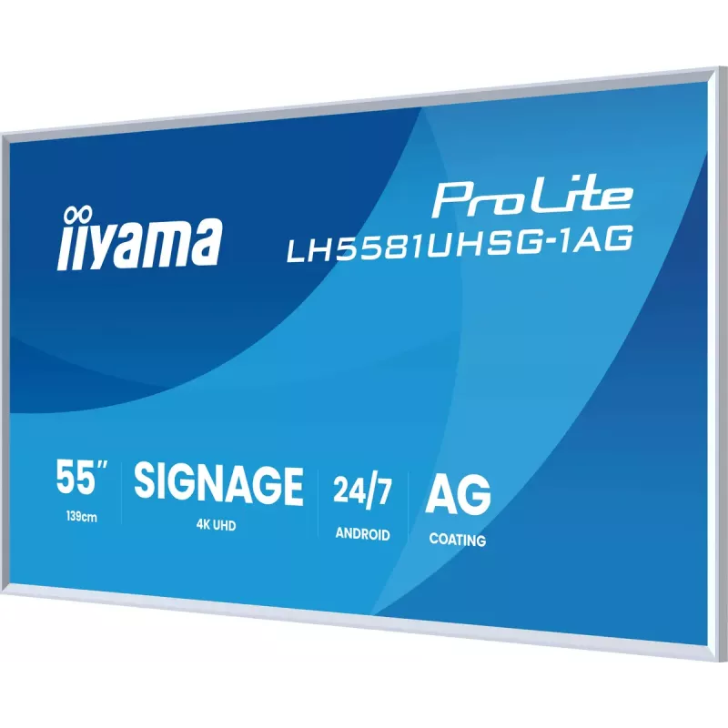 Monitor iiyama LH5581UHSG-1AG 54.6 inch Interactive flat panel 4K Ultra HD 3840 x 2160