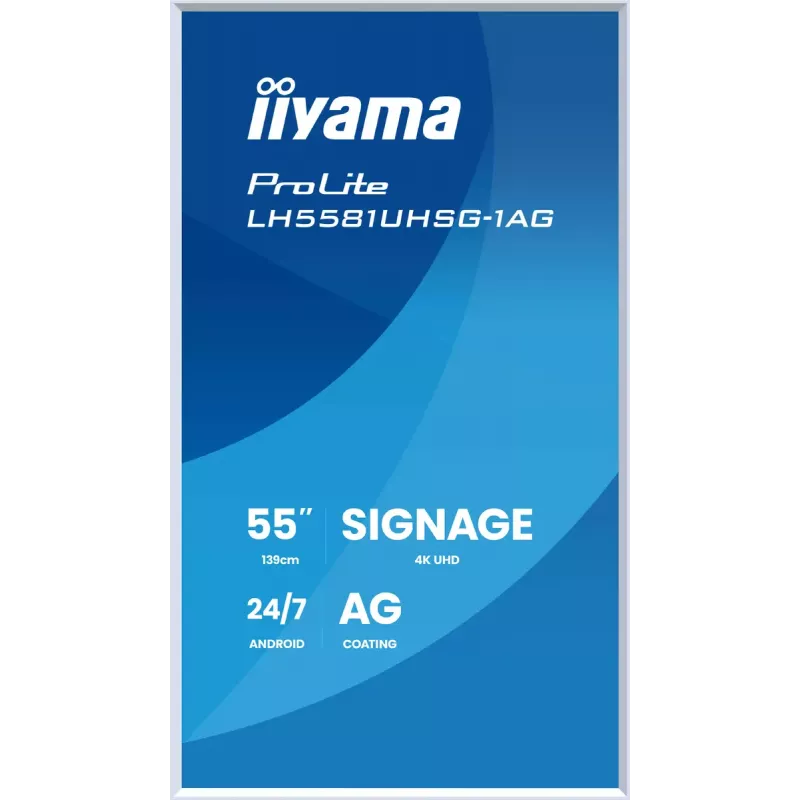 Monitor iiyama LH5581UHSG-1AG 54.6 inch Interactive flat panel 4K Ultra HD 3840 x 2160