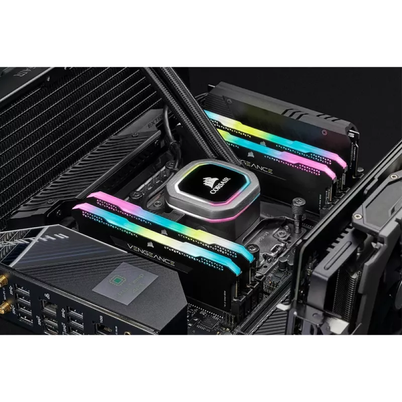 CORSAIR Memory 16GB DDR4 3200MHz C16 (2x8gb) Vengeance RGB Pro Black