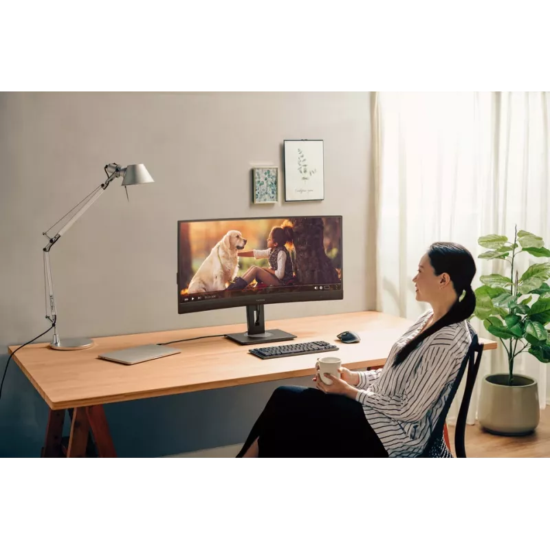 Viewsonic VG3456C computer monitor 86.4 cm (34 inch) 3440 x 1440 pixels UltraWide Quad HD LED Black
