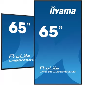 iiyama LH6560UHS-B2AG Signage Display Digital A-board 163.8 cm (64.5 inch) LED Wi-Fi 500 cd/m² 4K Ultra HD Black Built-in processor Android 11 24/7