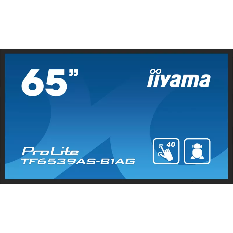 Digital signage flat panel iiyama TF6539AS-B1AG 64.5 inch Touchscreen LED 3840 x 2160
