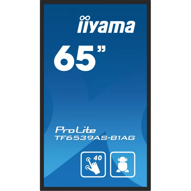Digital signage flat panel iiyama TF6539AS-B1AG 64.5 inch Touchscreen LED 3840 x 2160