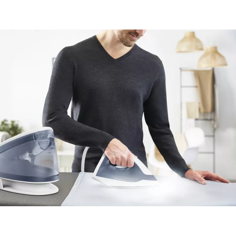 Tefal Express Optimal SV4110 2200 W 1.2 L Ceramic Express Glide Blue, White