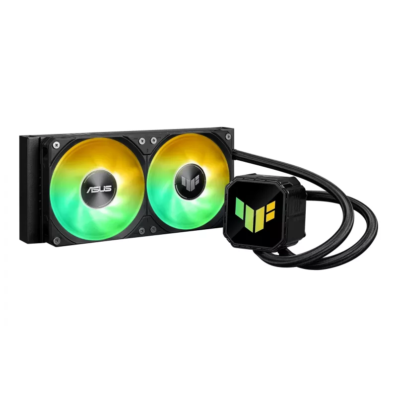 All-in-one liquid cooler ASUS TUF GAMING LC III 240 ARGB — 240 mm radiator, 2 x 120 mm ARGB fans, Socket AM5 support, Black