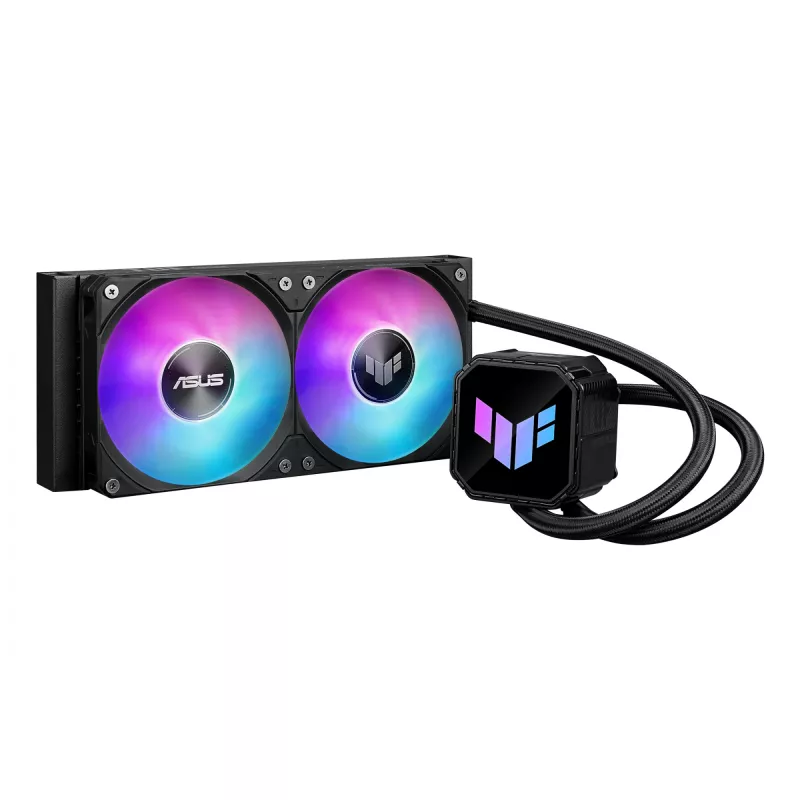 All-in-one liquid cooler ASUS TUF GAMING LC III 240 ARGB — 240 mm radiator, 2 x 120 mm ARGB fans, Socket AM5 support, Black