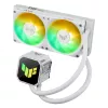 All-in-one liquid cooler ASUS TUF GAMING LC III 240 ARGB WHT – 240 mm radiator, 2x 120 mm fans, PWM, white