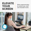 Fellowes Laptop Stand for Desk - Hana LT Laptop Stand for the Home and Office - Adjustable Laptop Stand with 3 Height Adjustments - Max Monitor Size 19 inch, Max Weight 4.5KG - Black