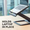 Fellowes Laptop Stand for Desk - Hana LT Laptop Stand for the Home and Office - Adjustable Laptop Stand with 3 Height Adjustments - Max Monitor Size 19 inch, Max Weight 4.5KG - Black