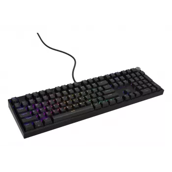 Mechanical keyboard Genesis THOR 404 — full-size 100% USB QWERTY English, black, RGB