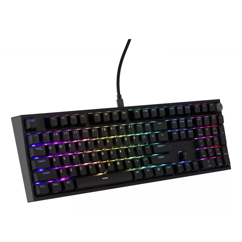 Mechanical keyboard Genesis THOR 404 — full-size 100% USB QWERTY English, black, RGB