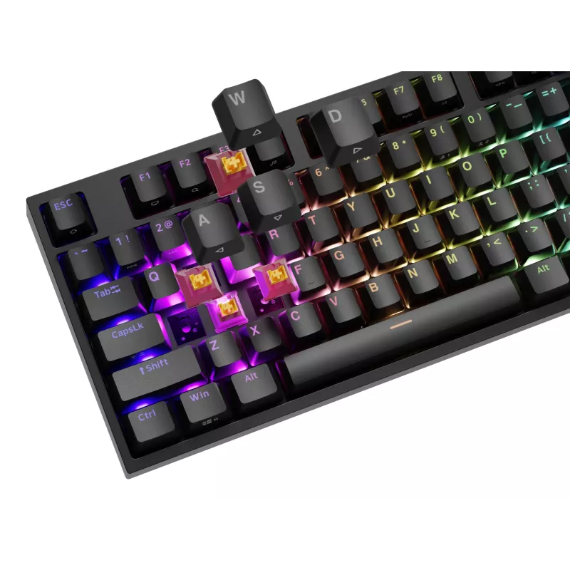 Mechanical keyboard Genesis THOR 404 — full-size 100% USB QWERTY English, black, RGB