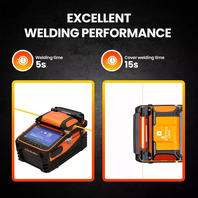 Fusion splicer Extralink AI-9 7800mAh battery LED lamp LCD 5.1 inch