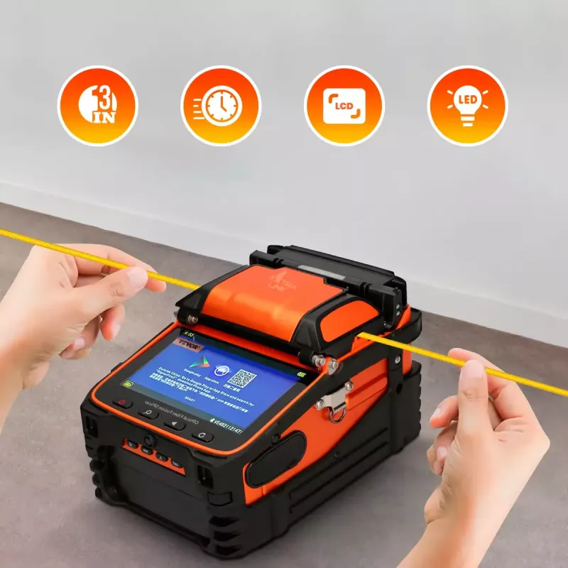 Fusion splicer Extralink AI-9 7800mAh battery LED lamp LCD 5.1 inch