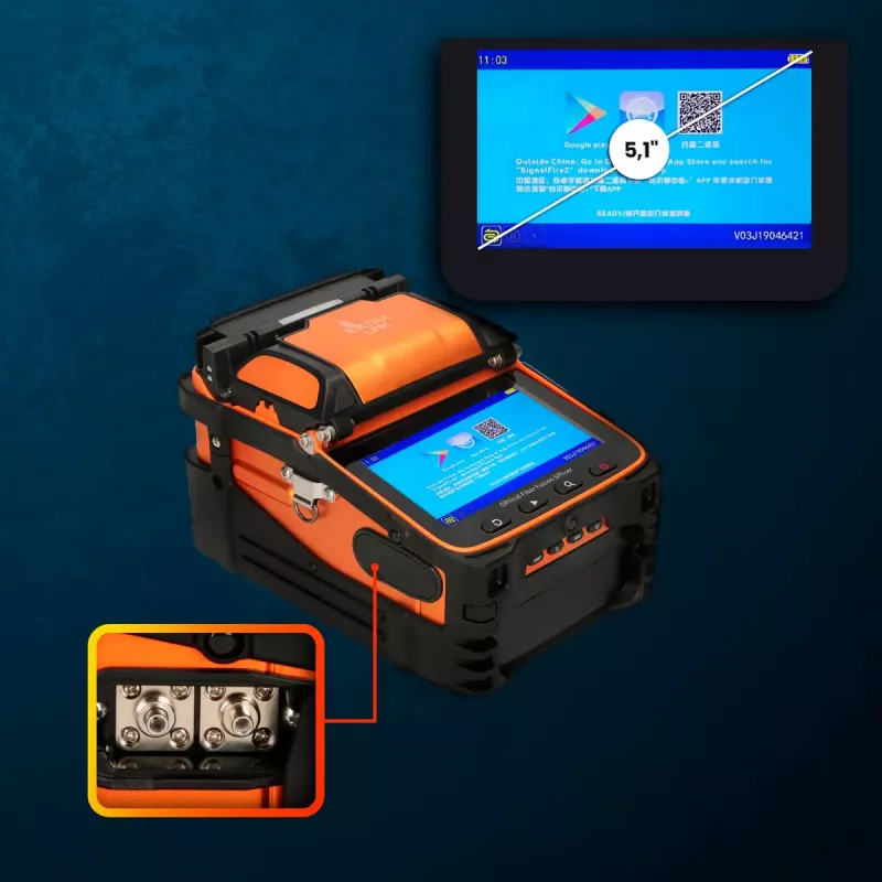 Fusion splicer Extralink AI-9 7800mAh battery LED lamp LCD 5.1 inch