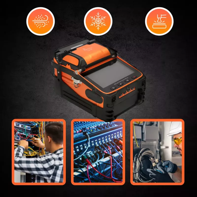 Fusion splicer Extralink AI-9 7800mAh battery LED lamp LCD 5.1 inch