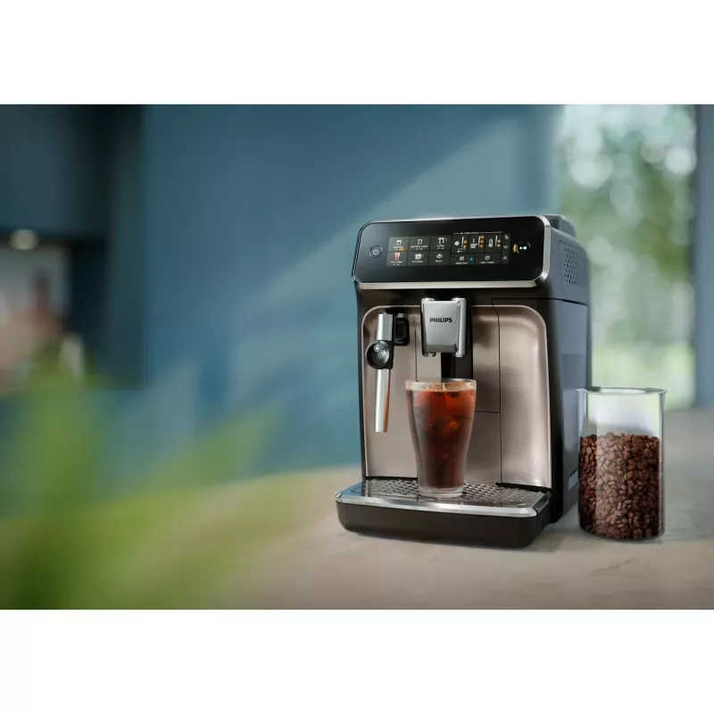 Espresso machine Philips EP3349/70 — fully automatic, 15 bar, 275 g bean container, ceramic grinder, milk tank
