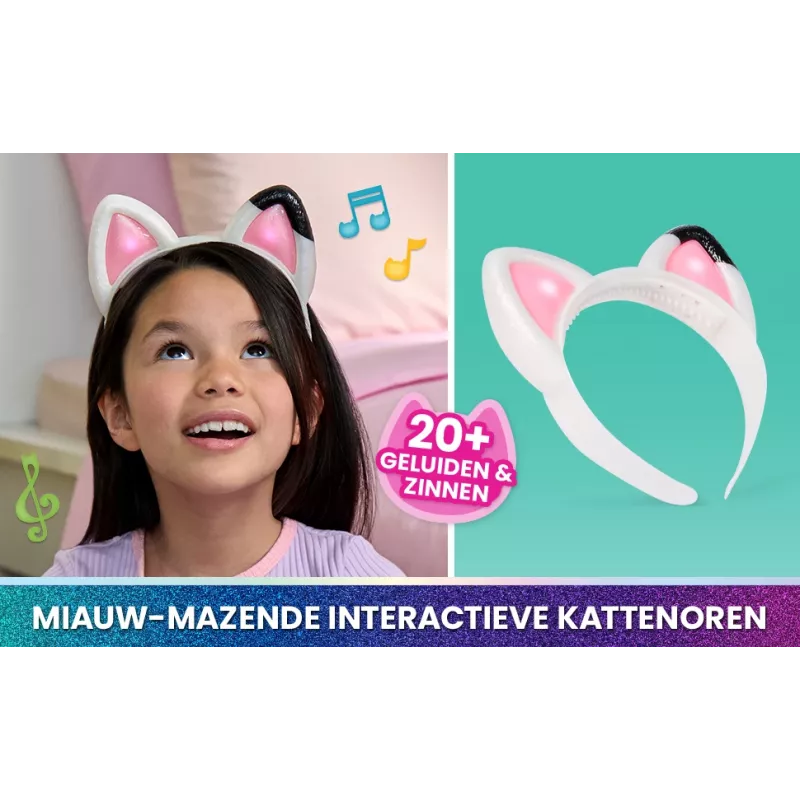 Gabby's Dollhouse : The Movie, Meow-mazing Interactive Ears, Headband with Lights, Sounds & 3 Modes of Play, Kids Toys for Girls & Boys Ages 3 and Up