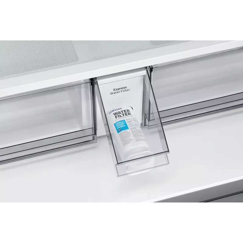 Side-by-side refrigerator Samsung RF59C701ES9 — French door, 649 L total (390 L fridge / 269 L freezer), Silver